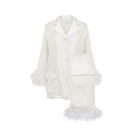 Sleeper White Double Feather Party Pajamas - Picture 2 of 2